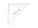 Tekendriehoek Standardgraph CONSTANT 45 graden 30 cm