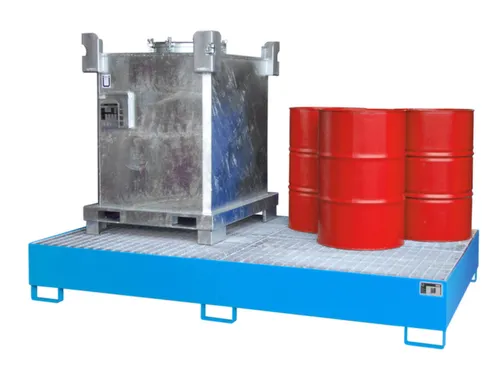opvangbak,v. 2xIBC/10x200l vaten,opvangvol. 1000l