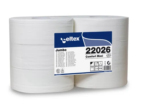 Toiletpapier Celtex Maxi Jumbo 2-laags wit 260 meter krimp a 6 rol