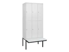 Dubbeldekse dekenkist,HxBxD 2120x900x815mm,3x2vak.,vak B 300mm