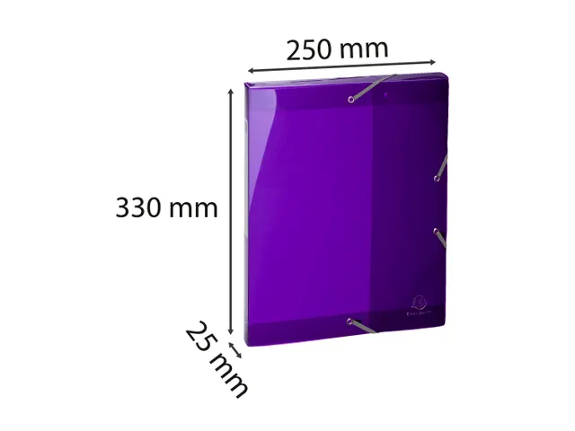 Boite de classement en polypropylène Dos 25mm Iderama PP - A4 - Viole