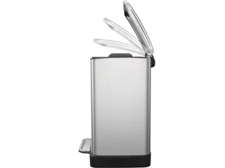 Afvalbak Pedaalemmer Rechthoekig 20 Liter Mat Rvs - 6