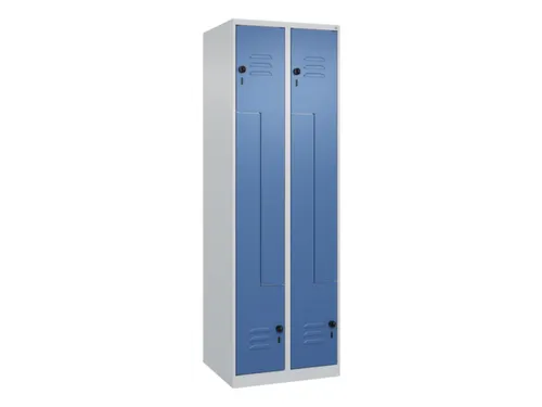 Z-garderobekast,HxBxD 1850x600x500mm,vak B 150/300mm,draaigrendel