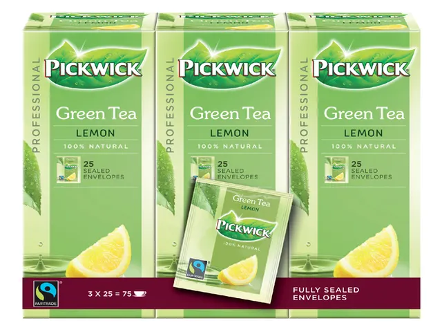 Groene Thee Pickwick Fair Trade green lemon 25x1.5gr