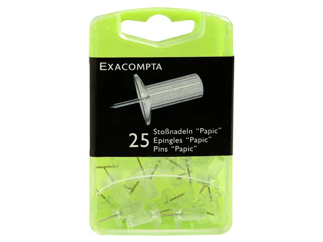25 prikbordsp.Papic 10mm diam transp.