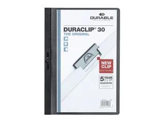 Klemmap Durable Duraclip A4 3mm 30 vellen zwart - 1