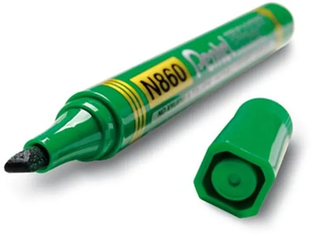 Marqueur permanent Pentel NF860-D pointe biseautée 4,5mm vert