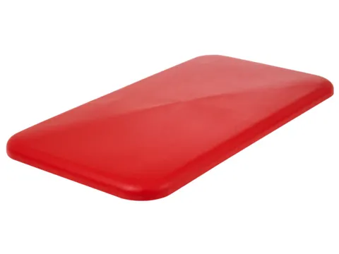 Deksel Voor Verrijdbare Rechthoekige Bak 450 Liter Rood