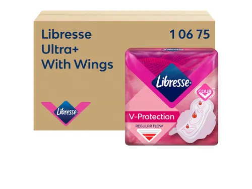 Libresse Ultra+ Regular maandverband met vleugels