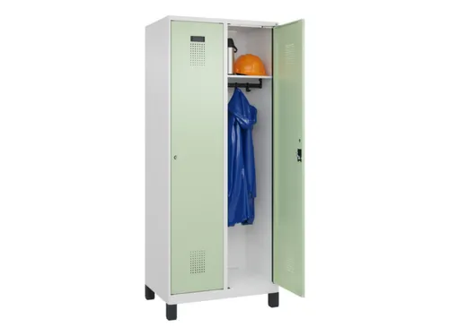 locker,HxBxD 1950x800x500mm,2vak,vak B 400mm,cil.-slot,voeten