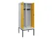 locker met bank,voor scheiding van kleding,HxBxD 2120x800x815mm,2vak