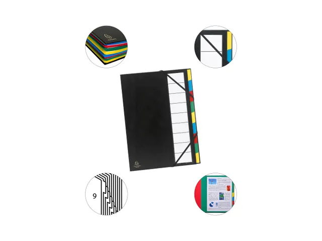 Sorteermap Ordonator Harmonika 9 vak ass