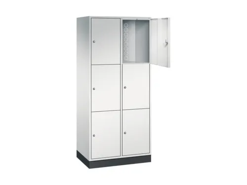 grootvolume-lockersysteem,RAL 7035,HxBxD 1950x820x500mm,2x3vakken