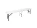 Inklapbare bank weerbestendig 180x25x43cm Wit