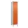 Z-garderobekast,HxBxD 1950x400x500mm,vak B 200/400mm,cil.-slot,voeten