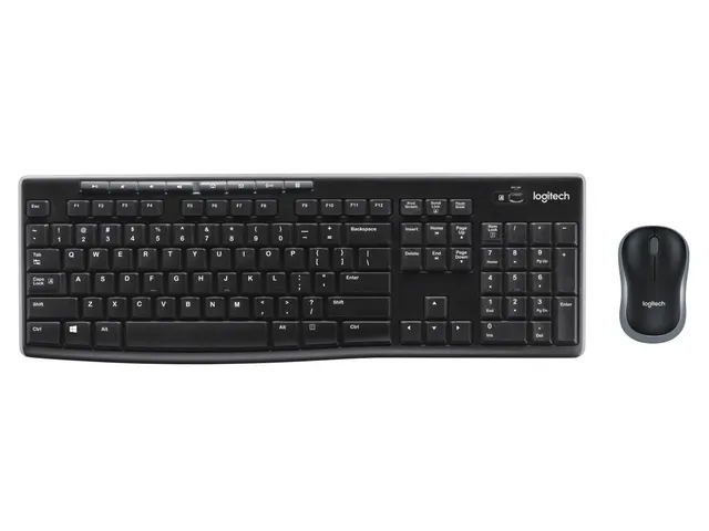 Logitech MK270 Draadloos Zweeds Toetsenbord + Muis Zwart