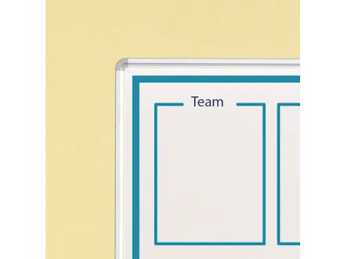 Kantelbord Whiteboard Dubbelzijdig Bedrukt 100x180cm staal alu-profiel