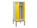 locker met bank,voor scheiding van kleding,HxBxD 2120x800x815mm,2vak