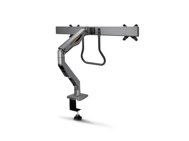 Bras de bureau double écran jusqu'à 27 Inch Avecc barre transversale