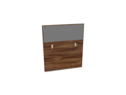 baliepaneel bureau aanbouw achter NP-tiepolo nut BN8078-grijs 1000mm