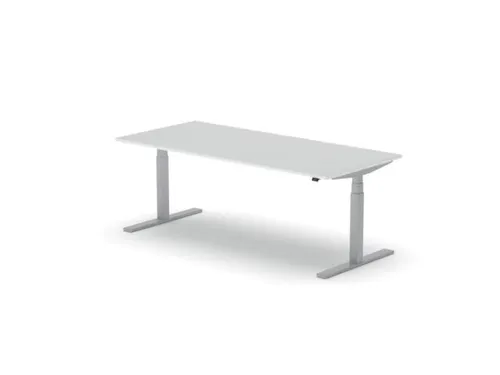 Elektrisch ihv bureau,HxBxD 650-1310x2000x900mm,blad wit