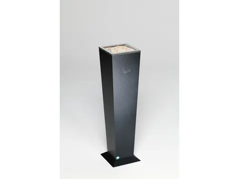 Staande asbak,HxBxD 1100x310x310mm,staal,inzet v. planten