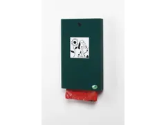 Hondenpoepzakje Wand/Paal 430x 265x 60mm Staal Mosgroen