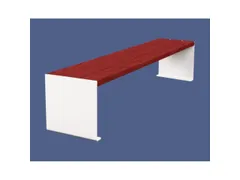 zitbank,B 1800mm,3latten,hout-zitting Mahonie,zitting H 450mm