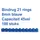 Bindrug Fellowes 8mm 21-rings A4 blauw 100stuks