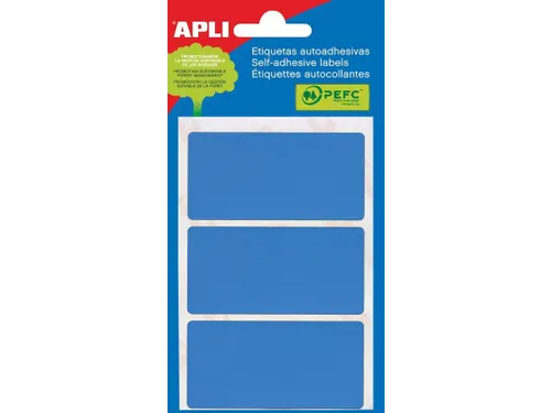 Apli Gekleurde Etiketten 34x67mm Blauw