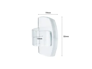 Kabelklem Command rond incl bevestigingsstrips transparant 4 stuks - 10