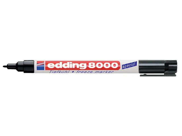 Viltstift Edding 8000 Diepvriesmarker Rond 1mm Zwart