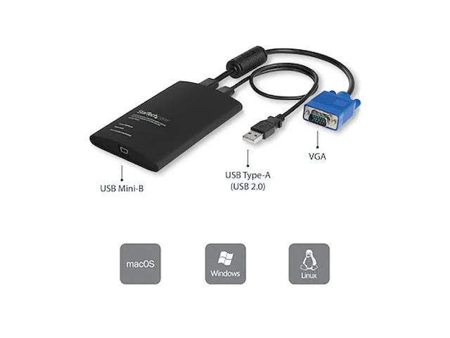 USB Crash Cart adapter met bestandsoverdracht