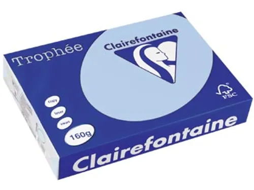 Trophée Pastel gekleurd papier A4 160 gram 250vel Lichtblauw