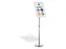 Support information sur pied avec cadre clipsable A3 aluminium