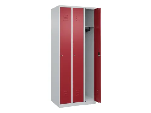 locker,HxBxD 1850x750x500mm,3vak,vak B 250mm,cil.-slot,staand op vloer