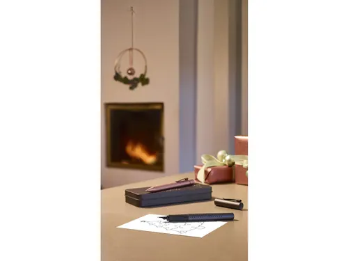 Balpen en Vulpen Faber-Castell Grip 2011 zwart in giftbox