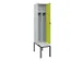 armoire vestiaire avec banc noir et blanc,HxlxP 2120x400x815mm