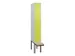 locker voor scheiding van kleding,HxBxD 2120x300x815mm,1vak