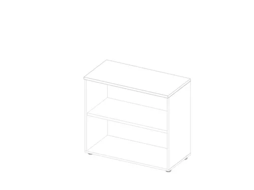 kantoorstelling,HxBxD 815x900x450mm,1xhouten vloer,2ordnerhoogtes