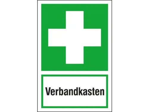 EHBO-bord,EHBO+"Verbandkist",wandbord,aluminium,lang nalichtend
