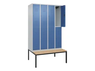 Dubbeldekse dekenkist,HxBxD 2120x1200x815mm,4x2vak.,vak B 300mm - 2