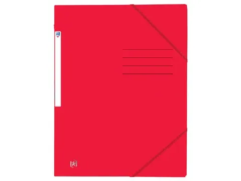 Top File+ elastomap uit karton, ft A4, rood