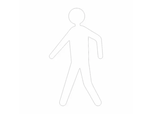 plaksymbool,voetganger,markering HxB 600x330mm,wit