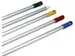 Manche aluminium bleu 145cm