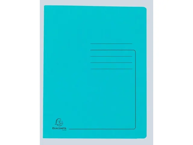 Snelhechtmap glanskarton 355g A4 turkois