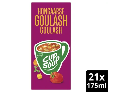 Cup a Soup Knorr Hongaarse goulash 175ml doos 21 stuks