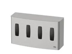 CMT Swoosh handschoendispenser Quattro horizontaal gesloten RVS