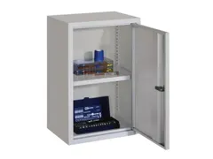 Hangkast 600x400x300mm 1 Verstelbaar Legbord Ral 7035 Front Ral 7035