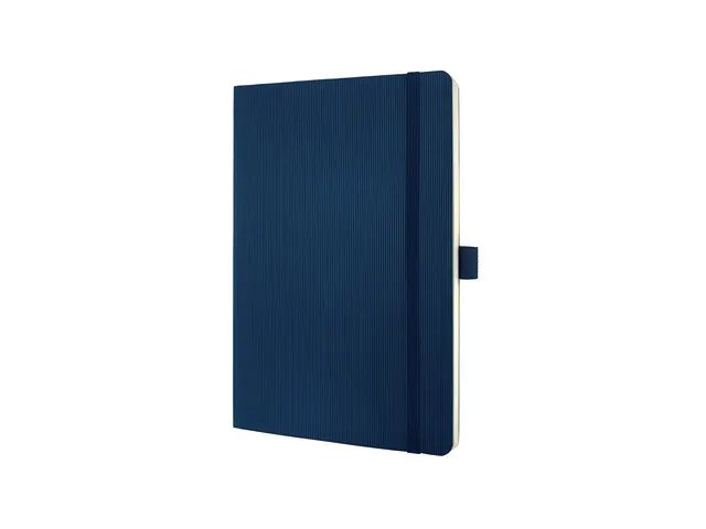Notitieboek Conceptum Pure A5 blauw 5mm ruit softcover. Genummerde pag